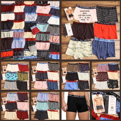 Hugo Boss Premium Quality Stretchable Lycra Cotton Men's Trunks - 72 Pc