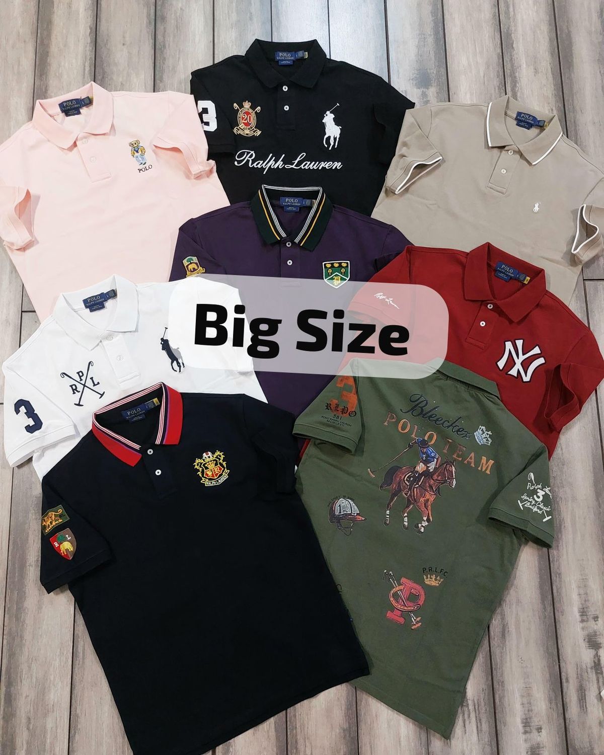 ( Big Size ) Premium Quality Collar Neck Half Sleeve Men's T-Shirt - 52 Pc