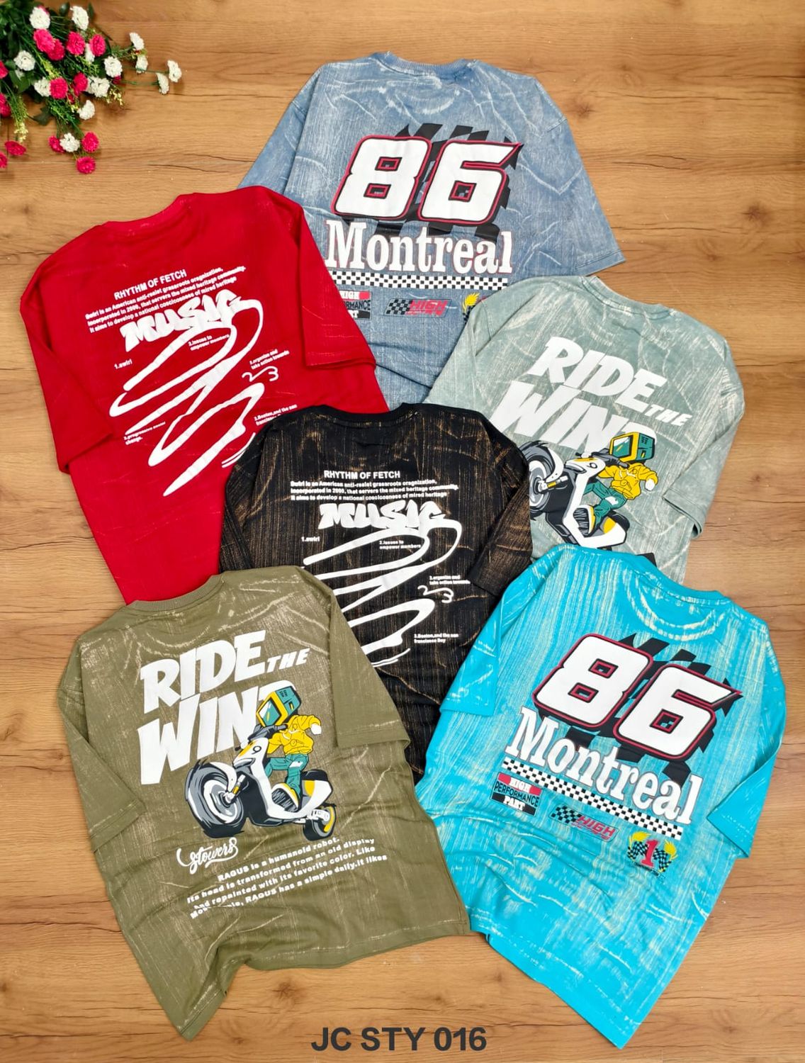 Jack Club Premium Quality Cotton Drop-Shoulder Round Neck Half Sleeve Men's T-shirt - 40 Pc