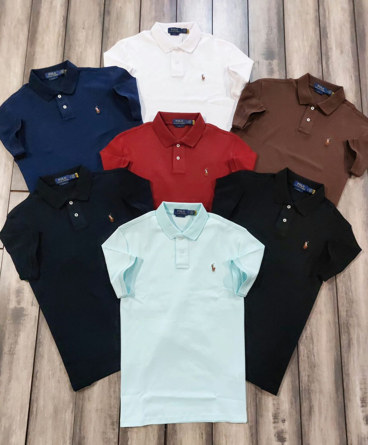 ​Ralph Lauren Premium Quality Collar Neck Half Sleeve Men's T-shirt - 60 Pc