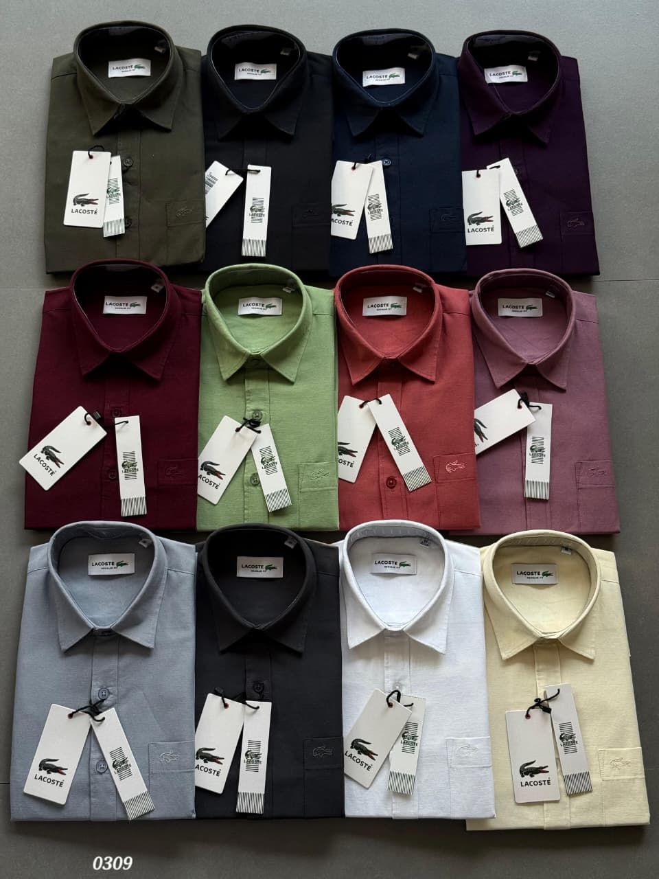 Men's Branded Premium Quality Cotton Oxford Lenin Collar Neck Full Sleeve Men's Shirt - 51 Pc