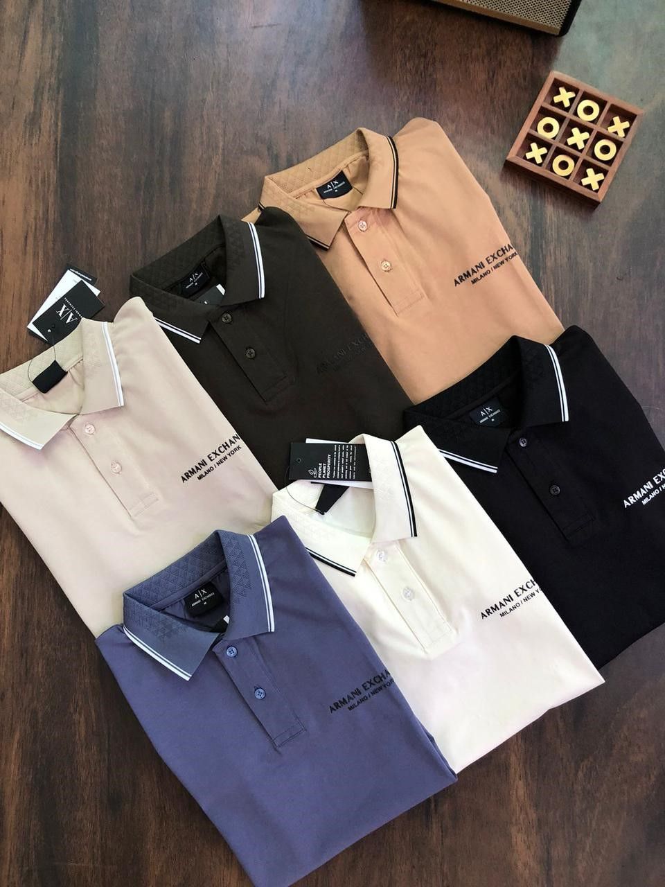 ​Armani exchange Premium Quality Collar Neck Half Sleeve Men's T-shirt - 54 Pc