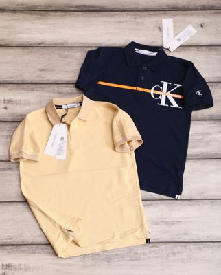 Calvin Klein Premium Quality Boy's &amp; Gir's Cotton Collar Neck Half Sleeve Kid's T-shirt - 54 Pc