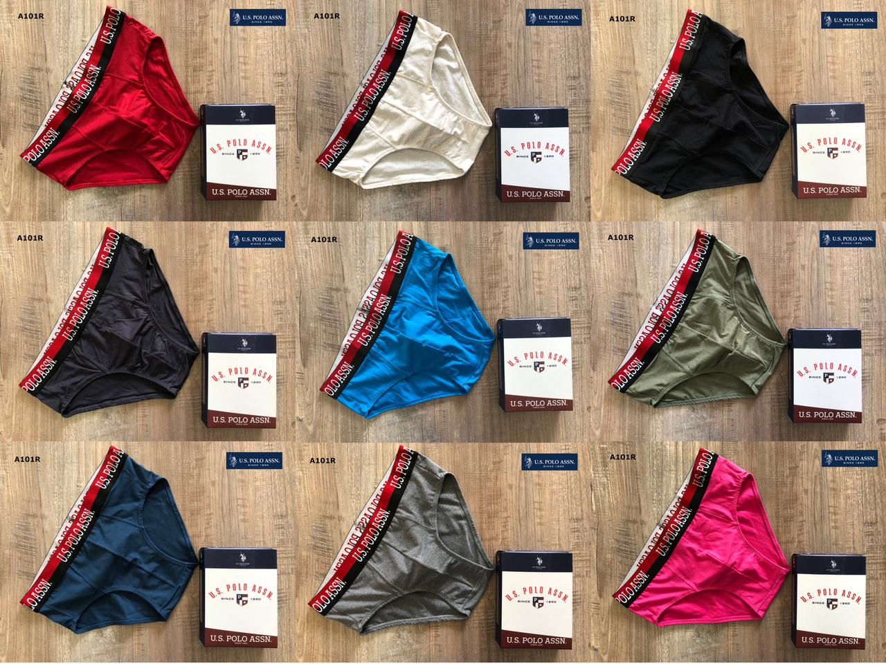 Us Polo Premium Quality Cotton Lycra Men's Brief - 72 Pc