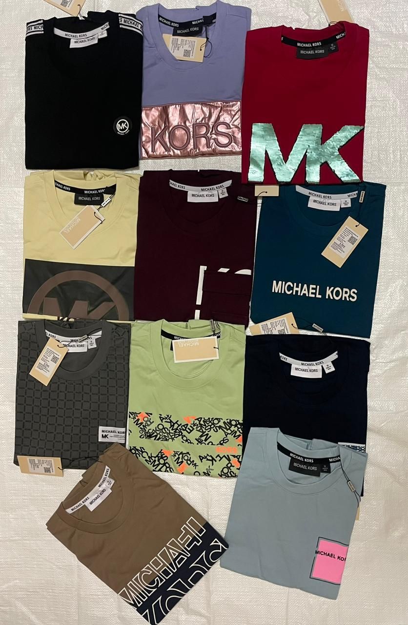 Michael Kors Premium Quality Cotton Round Neck Half Sleeve Men's T-shirt - 77 Pc