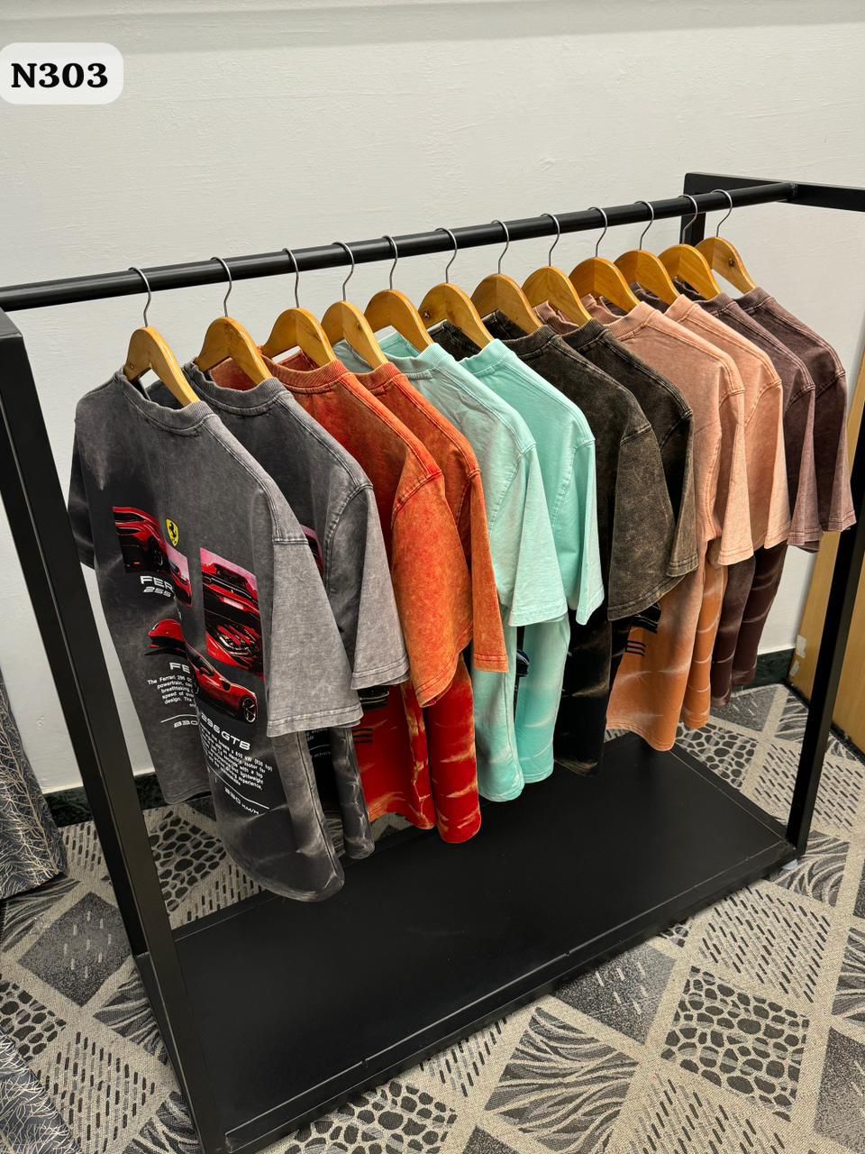 Weir8 Premium Quality Oversized Drop-shoulder crew neck Half Sleeve Men's T-shirt - 40 Pc