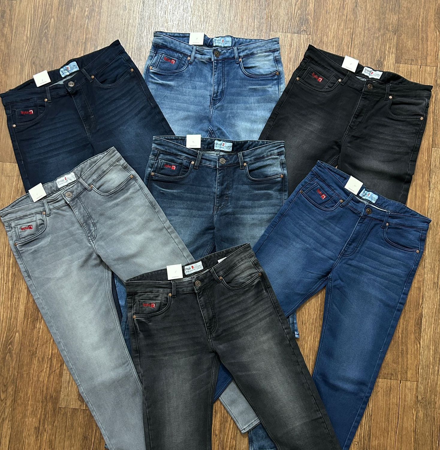 ( Big Size ) Spyker Premium Quality Cotton Men's Denim Jeans - 45 Pc