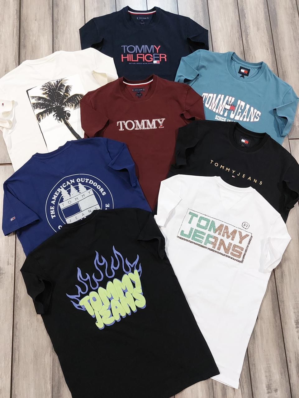 ​Tommy Premium Quality Round Neck Half Sleeve Men's T-Shirt - 68 Pc