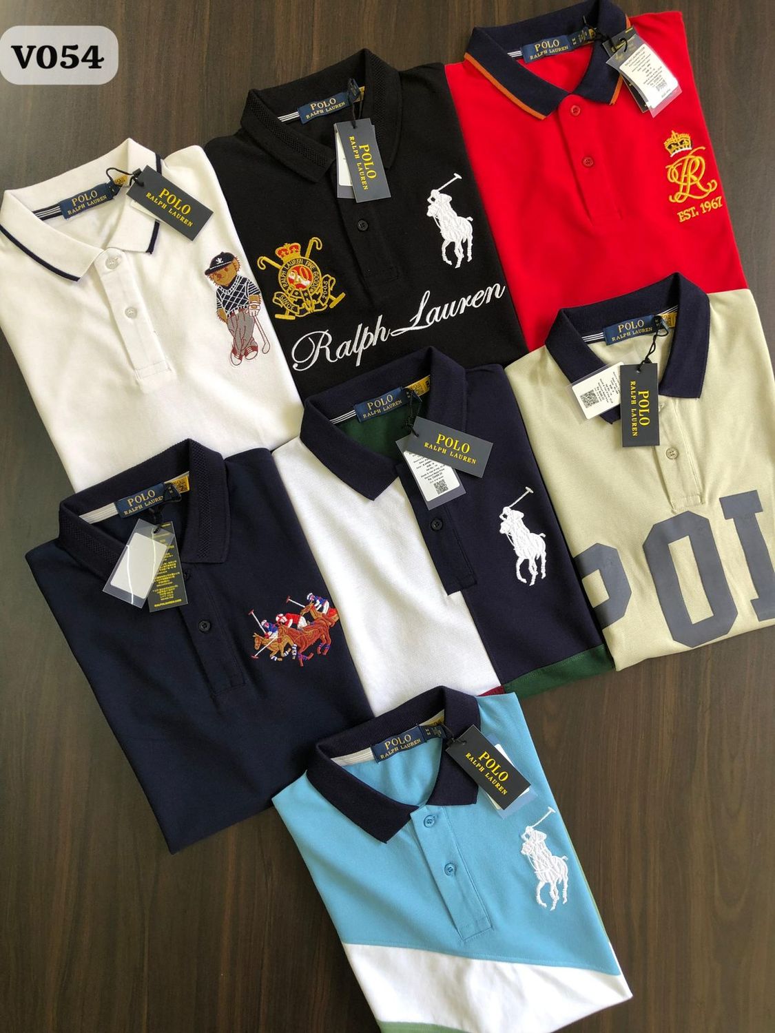 Ralph Lauren Premium Quality Collar Neck Half Sleeve Men's T-shirt - 66 Pc