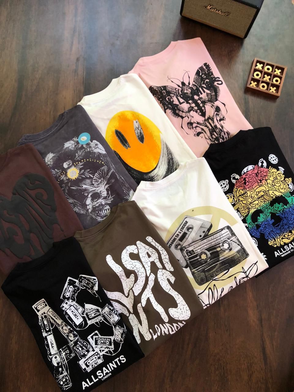 ​All saints Premium Quality Round Neck Half Sleeve Men's T-shirt - 58 Pc