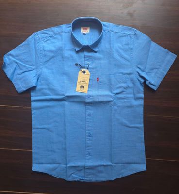 Levis Premium Quality  Collar Neck Half Sleeve Men's Shirt - 52 Pc