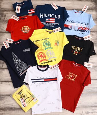 Tommy ( Unisex ) Premium Quality Cotton Round Neck Half Sleeve kids T-Shirt - 56 Pc