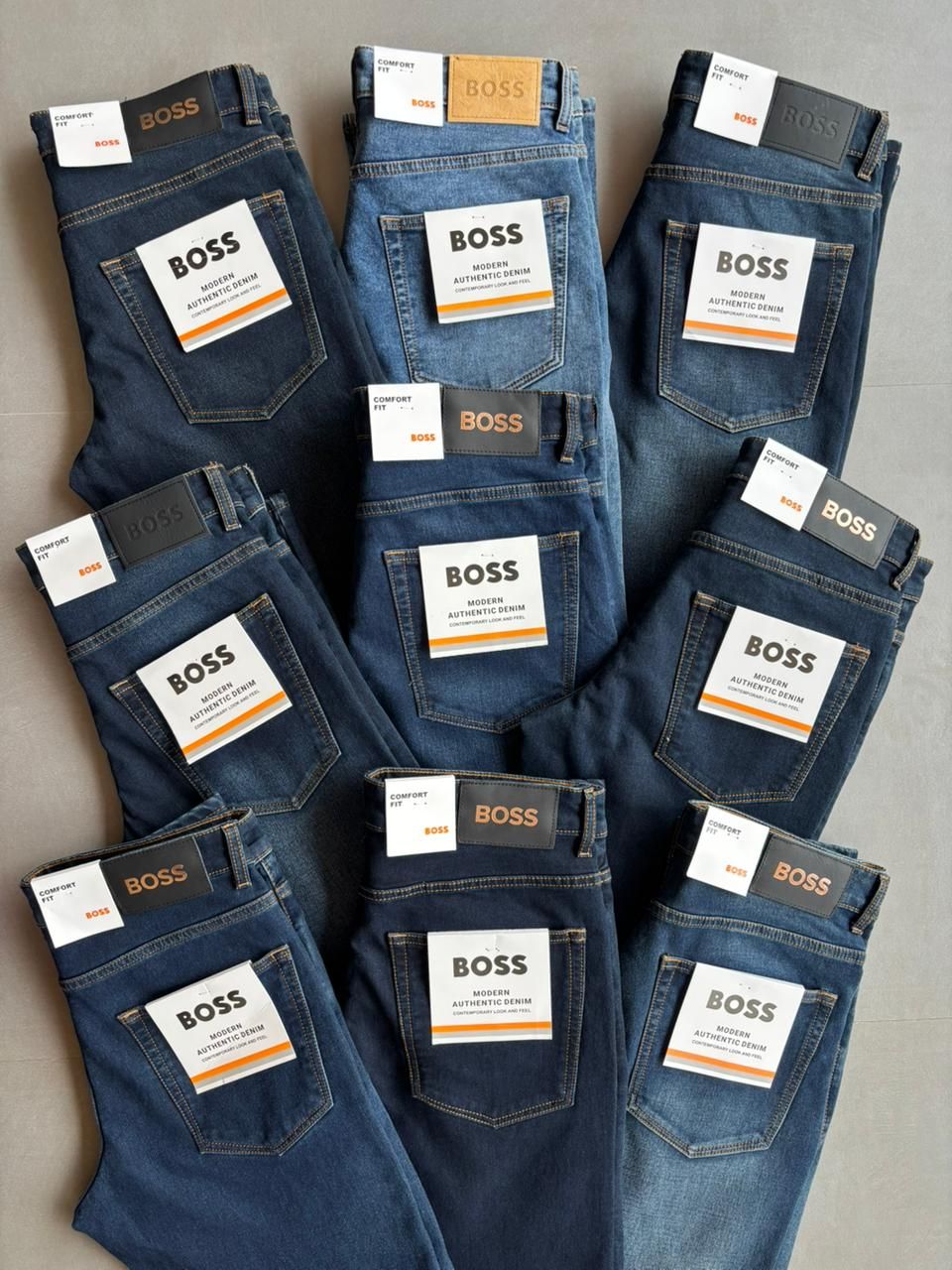 Boss Premium Quality Original Soft Motion Delaware Slim-Fit Men's Denim Jeans - 70 Pc