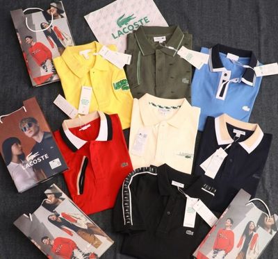 Men's Branded Premium Quality Collar Neck Half Sleeve Men's T-shirt  - 56 Pc