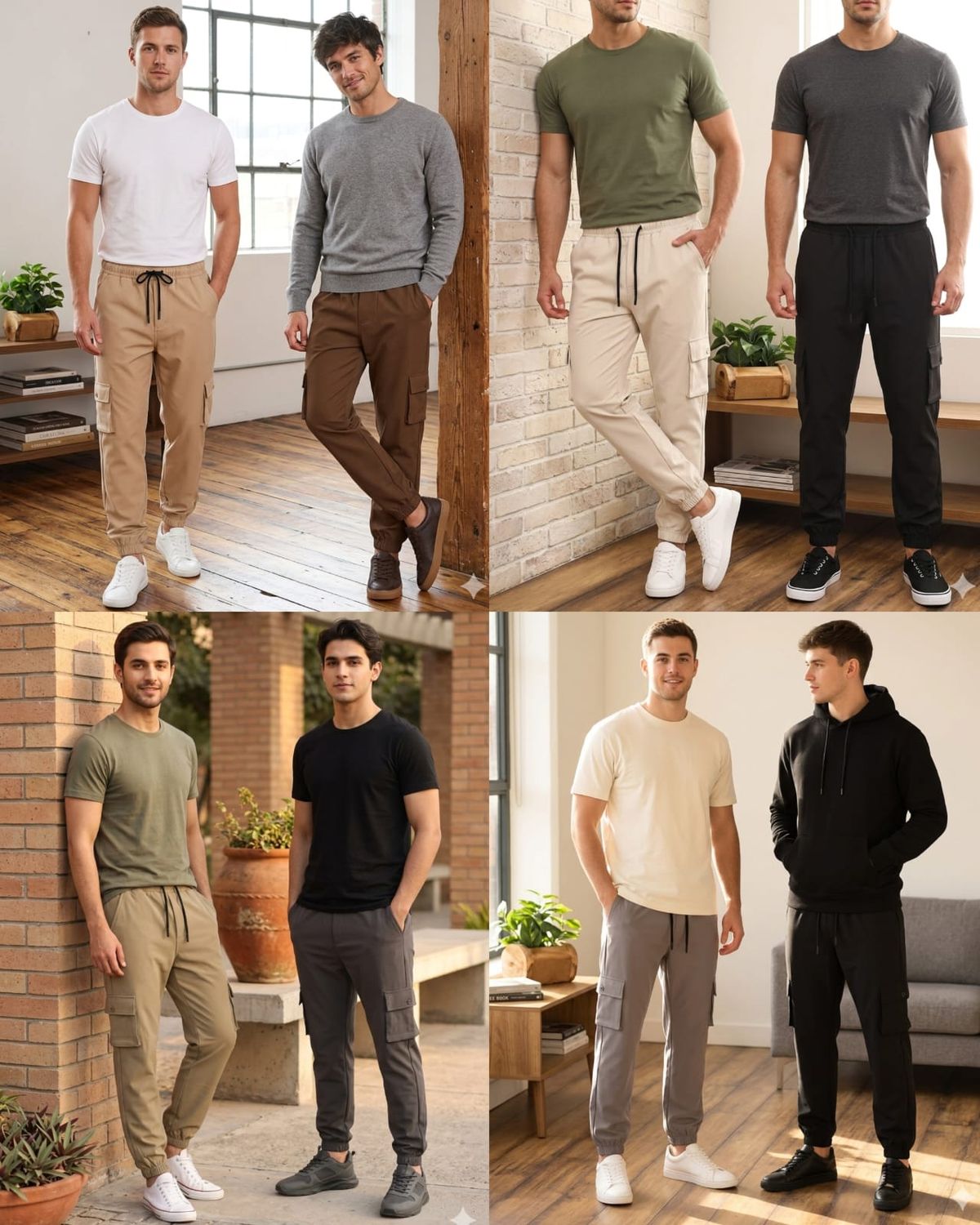 Ralph Lauren Premium Quality Imported Nylon Spun Men's Cargo Joggers - 35 Pc