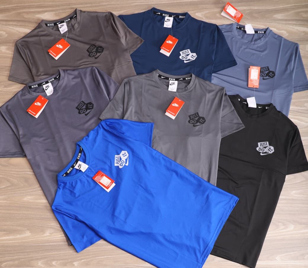 Nike Premium Quality Dri-Fit Lycra Sports Wears Round Neck Half Sleeve Men's T-shirt - 54 Pc