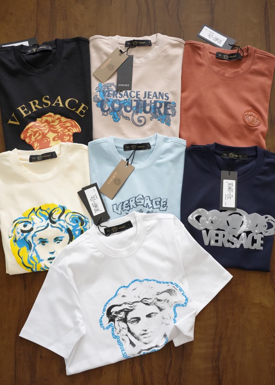 ​Versace Premium Quality Crew Neck Half Sleeve Men's T-shirt - 64 Pc