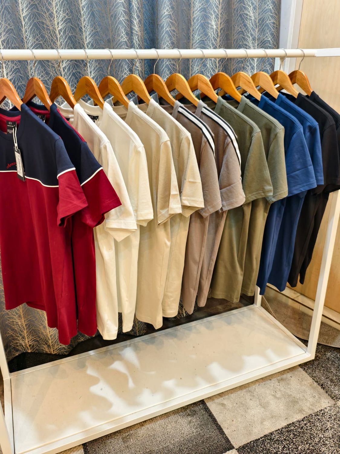 Armani Exchange Premium Quality Cotton Round Neck Half Sleeve Men's T-Shirt - 60 Pc