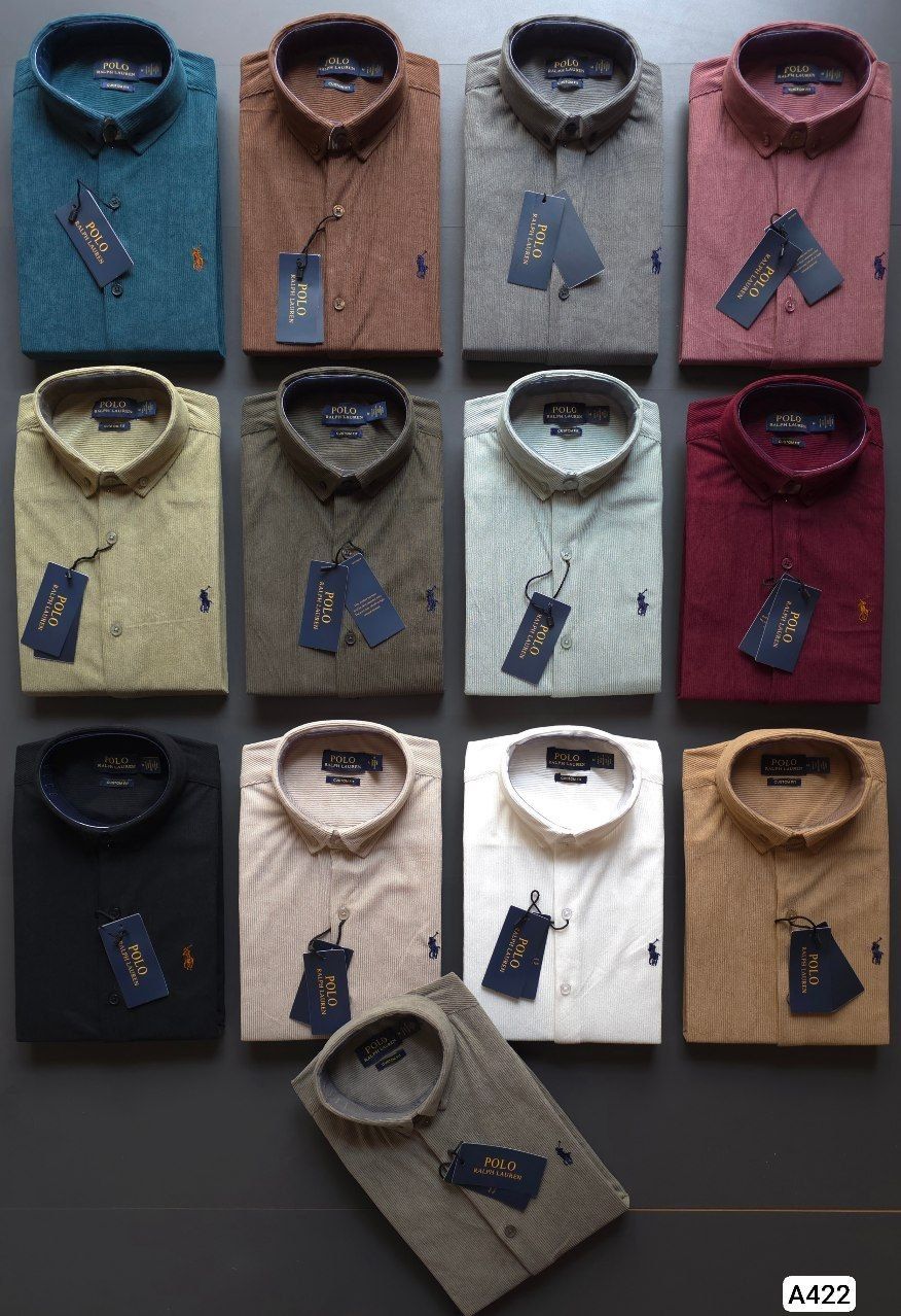 Ralph Lauren Premium Quality Collar Neck Full Sleeve Men's Shirt - 42 Pc