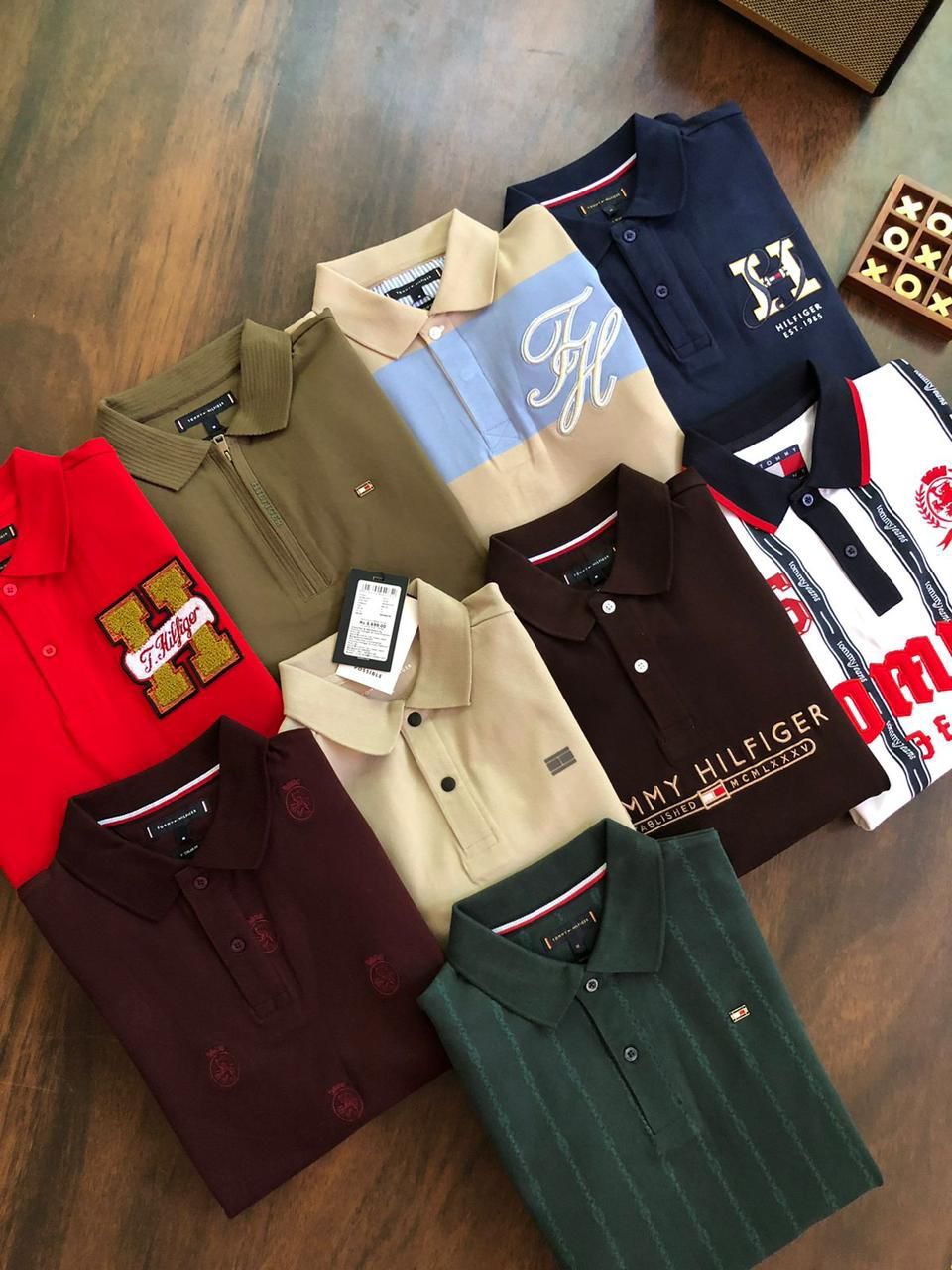 ​Tommy Hilfiger Premium Quality Collar Neck Half Sleeve Men's T-shirt - 75 Pc