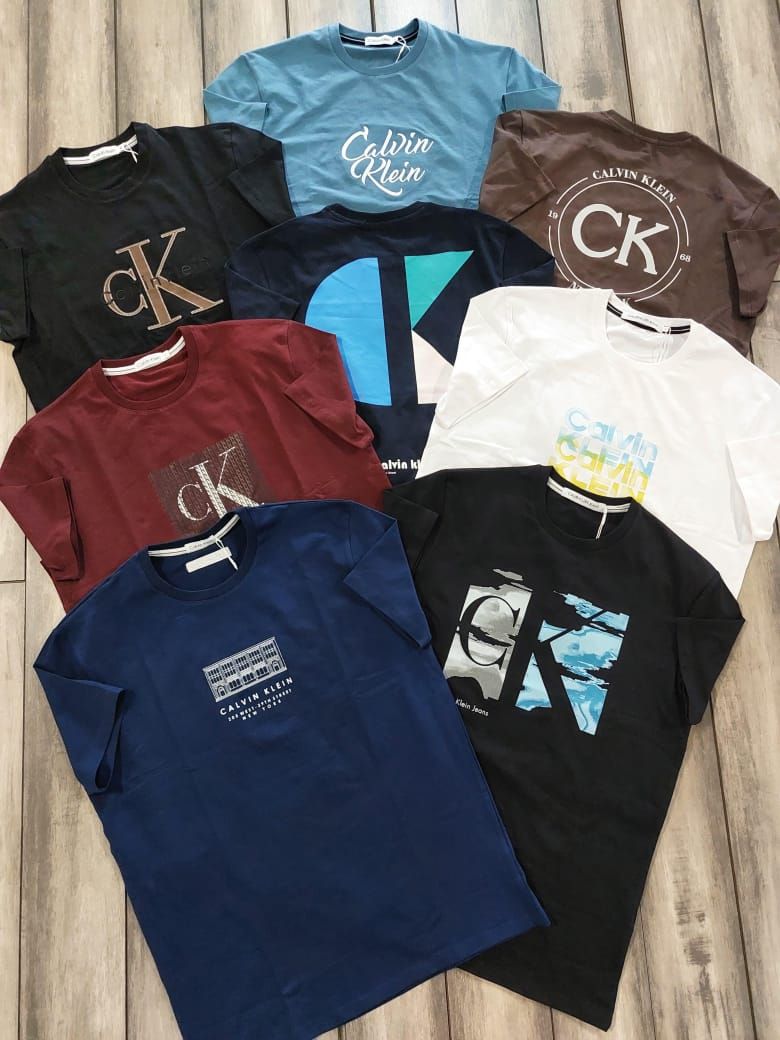 ​Calvin Klein Premium Quality Cotton Round Neck Half Sleeve Men's T-Shirt - 68 Pc