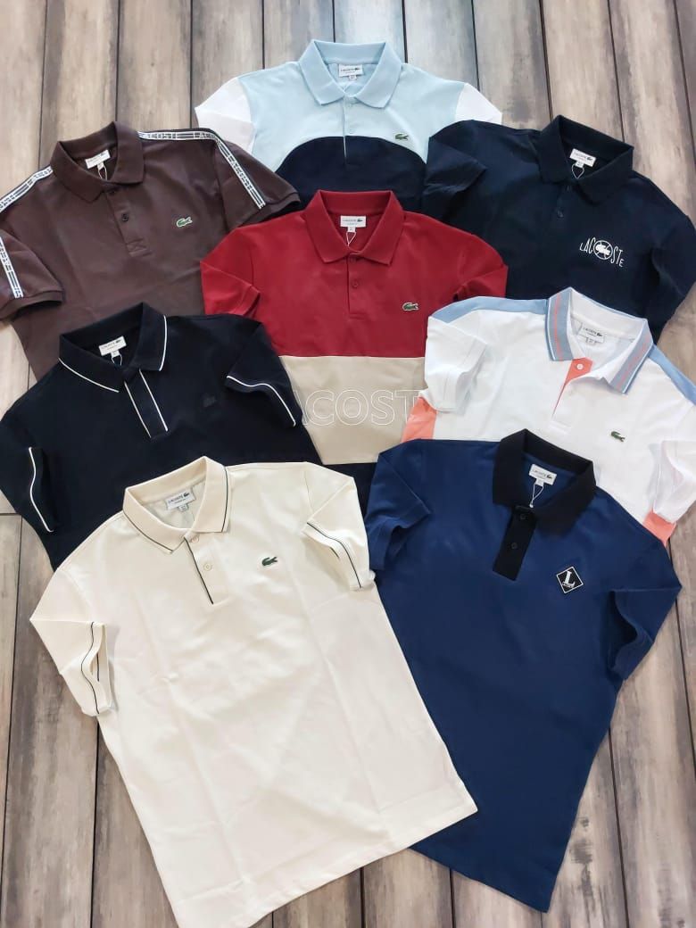 Men's Branded Premium Quality Collar Neck Half Sleeve Men's T-shirt - 60 Pc