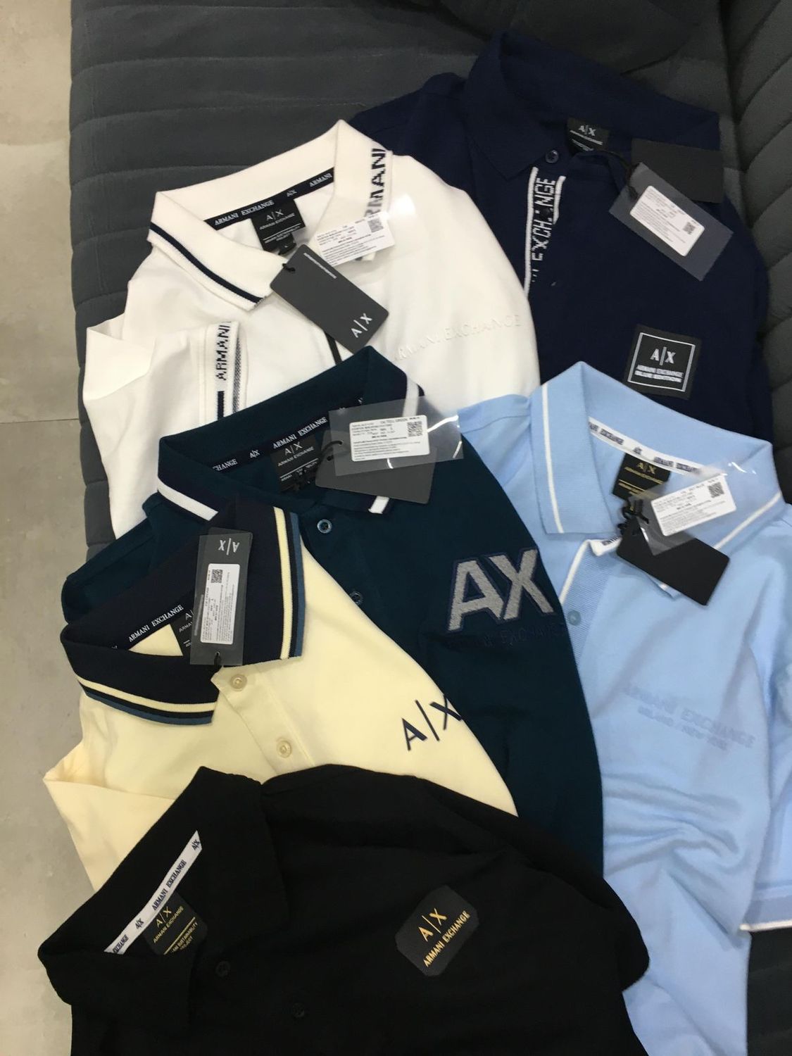 Armani Exchange Premium Quality Collar Neck Half Sleeve Men's T-shirt - 54 Pc