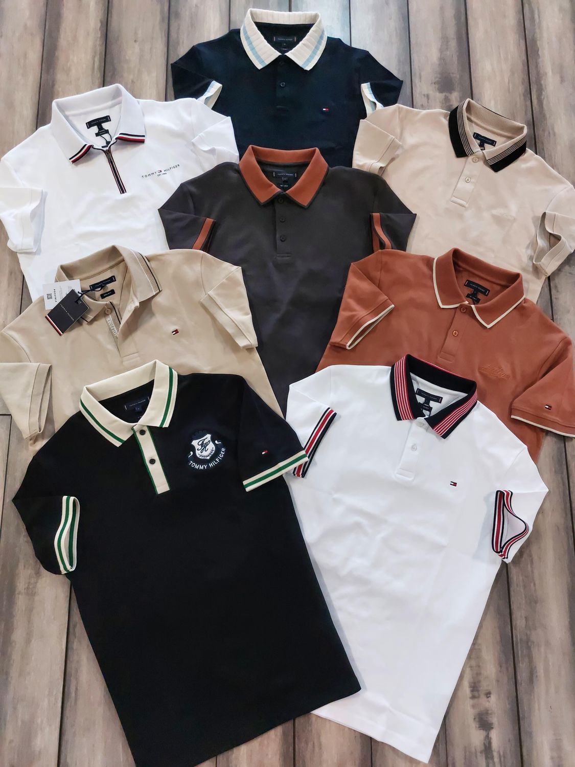 Tommy Premium Quality Collar Neck Collar Neck Half Sleeve Men's T-shirt - 68 Pc