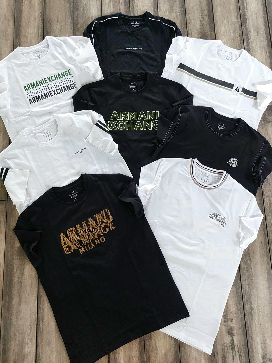 ​Armani Exchange Premium Quality Cotton Lycra Round Neck Half Sleeve Men's T-Shirt - 68 Pc