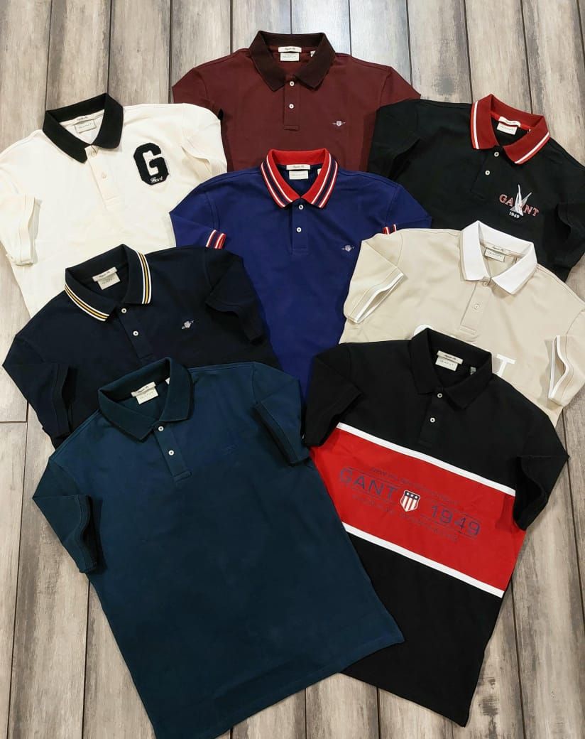 Gant Premium Quality Collar Neck Half Sleeve Men’s Polo T-Shirts - 60 Pc
