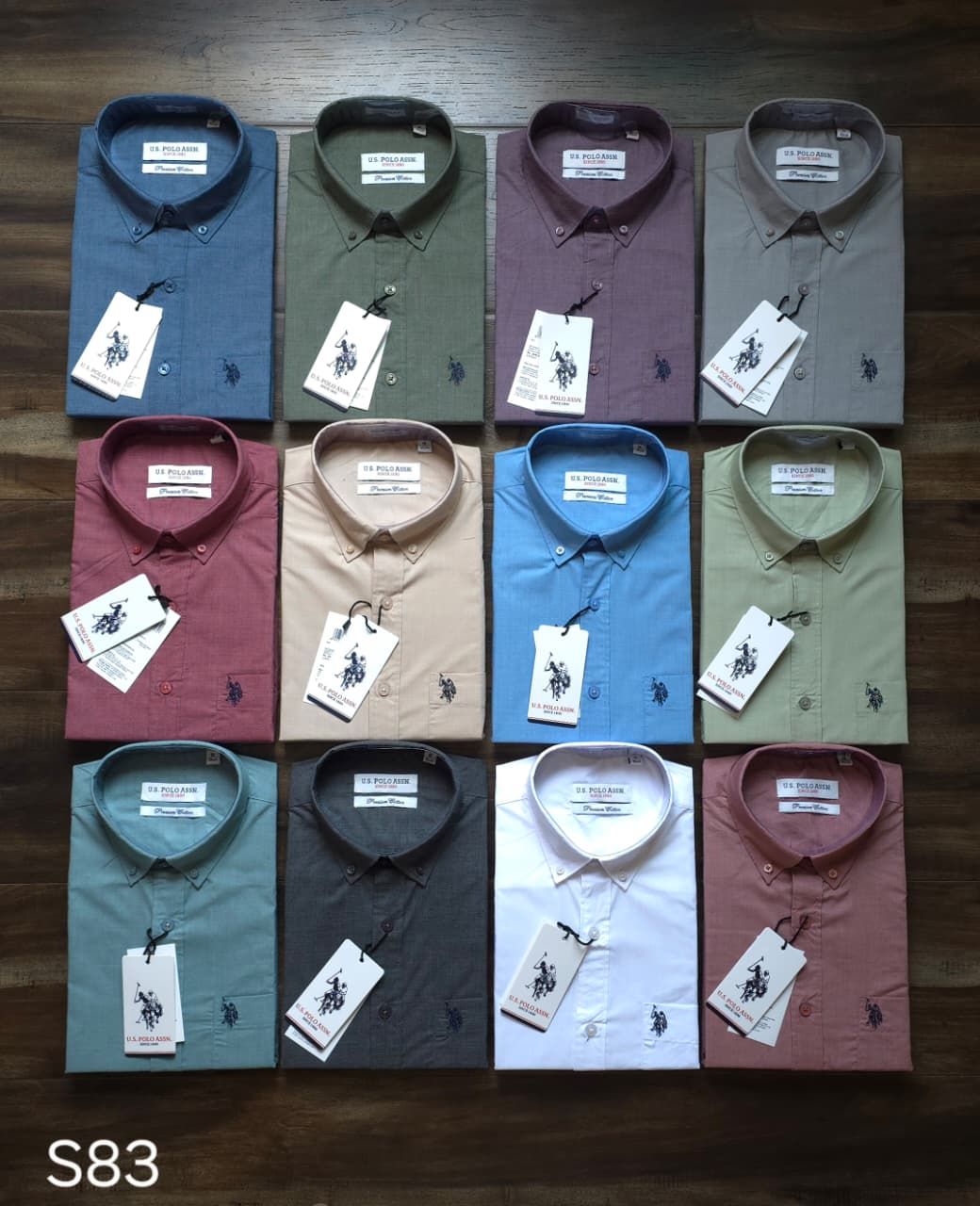 Us Polo Premium Quality Collar Collar Neck Half Sleeve Men's T-shirt - 51 Pc