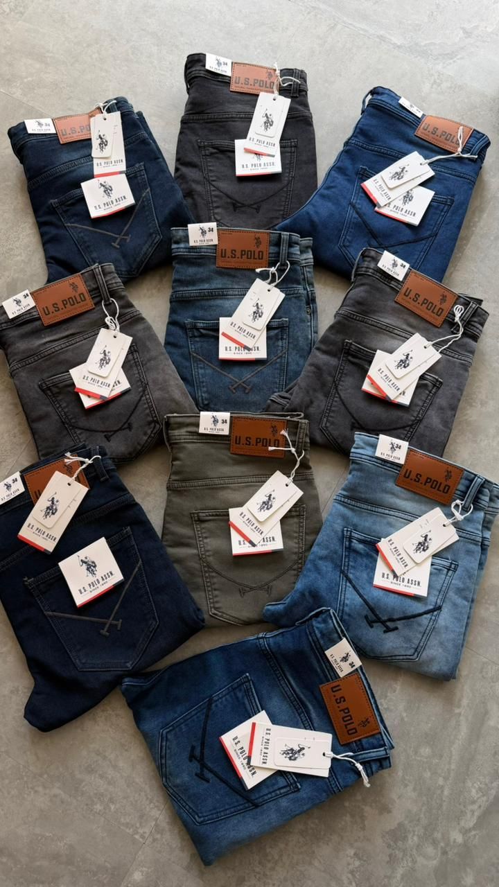 Us Polo Premium Quality Ankle Fit  Stretchable Denim Fabric Men's Jeans - 79 Pc