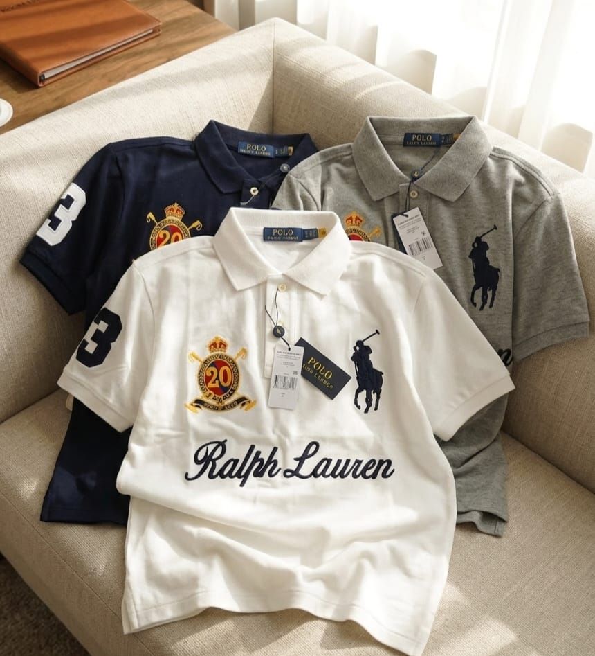 Ralph Lauren Premium Quality Collar Neck Half Sleeve Men's T-Shirt - 46 Pc