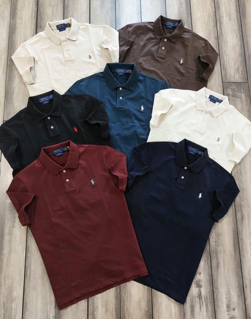 Ralph Lauren Premium Quality Collar Neck Half Sleeve Men's T-shirt - 53 Pc