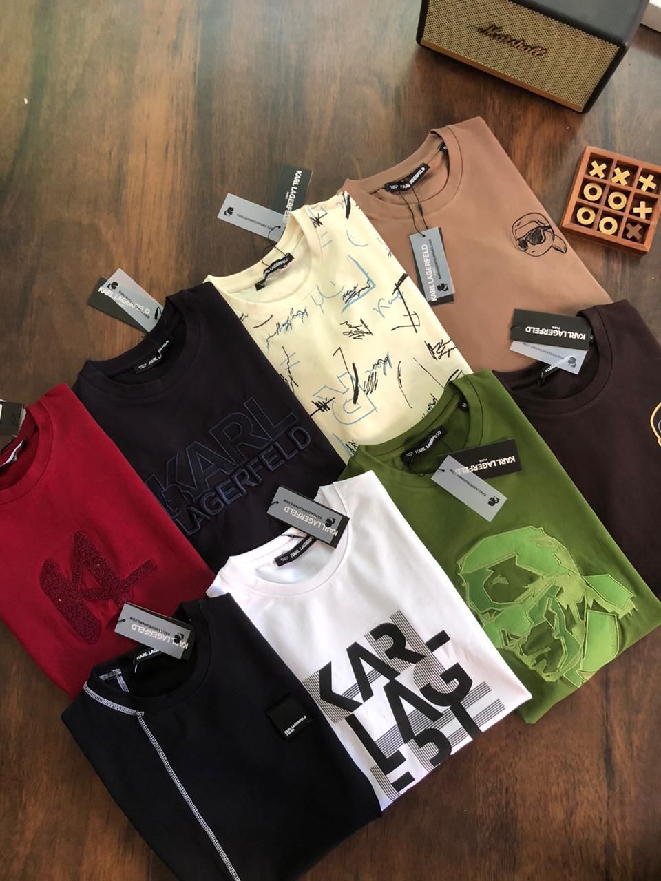 ​Karl Lagerfeld Premium Quality Cotton Crew Neck Half Sleeve Men's T-Shirt - 58 Pc