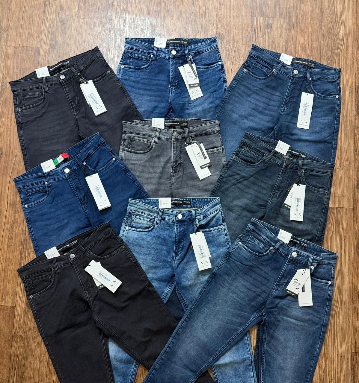 Armani Exchange Premium Quality Cotton Stretchable Ankle Fit Men's Jeans - 70 Pc
