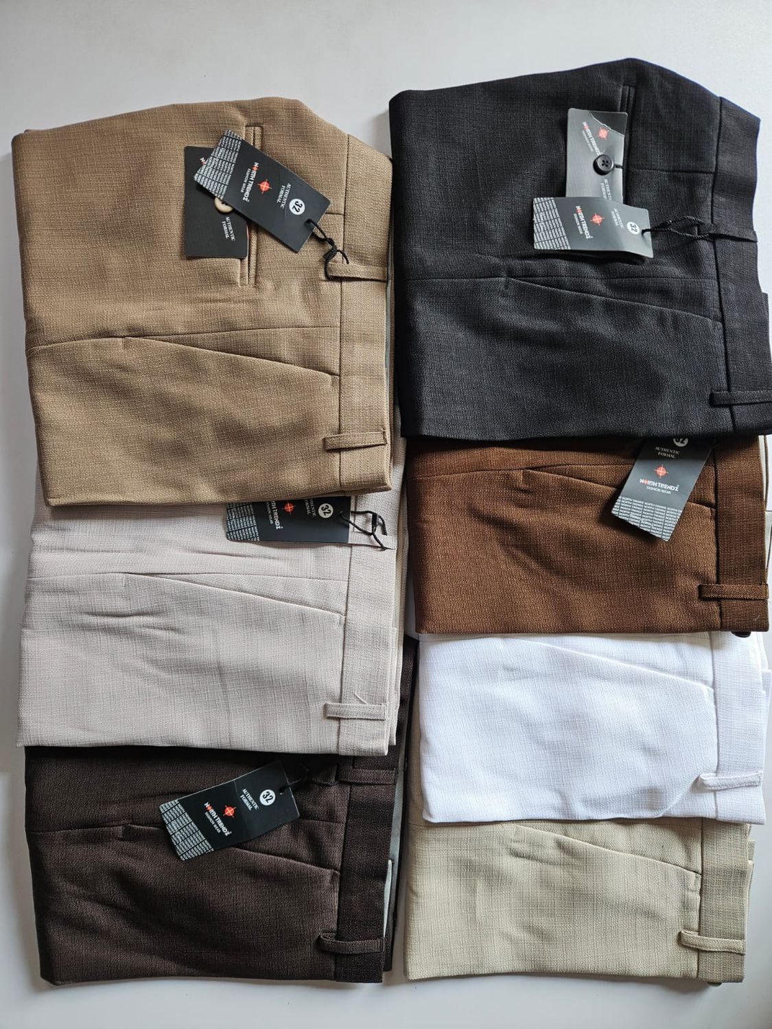North Trendz Premium Quality Cotton Linen Fabric Formal Ankle Fit Men's Formal Pant - 60 Pc
