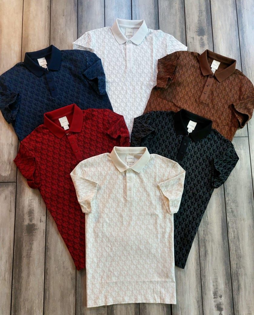 ​Calvin Klein Premium Quality Collar Neck Half Sleeve Men's T-shirt - 52 Pc