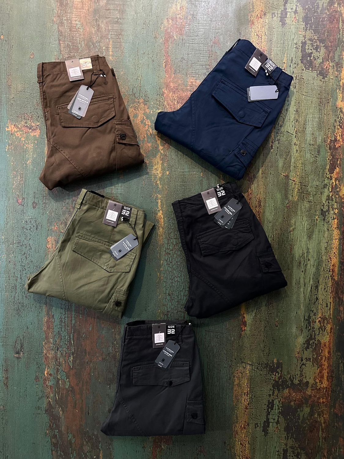 G Star Raw Premium Quality Men's Cargo Pant - 35 Pc