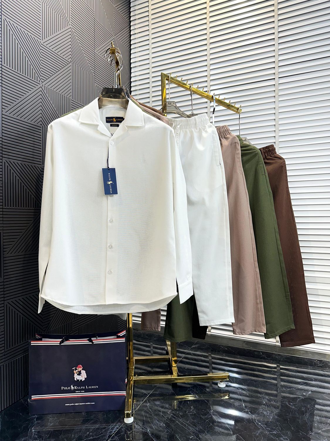 Ralph Lauren Premium Quality Linen Men's Co-ord Set - 32 Set