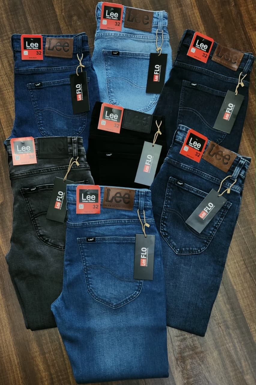 Lee Premium Quality Twill Super Strech Slim Fit Men's Denim Jeans - 54 Pc