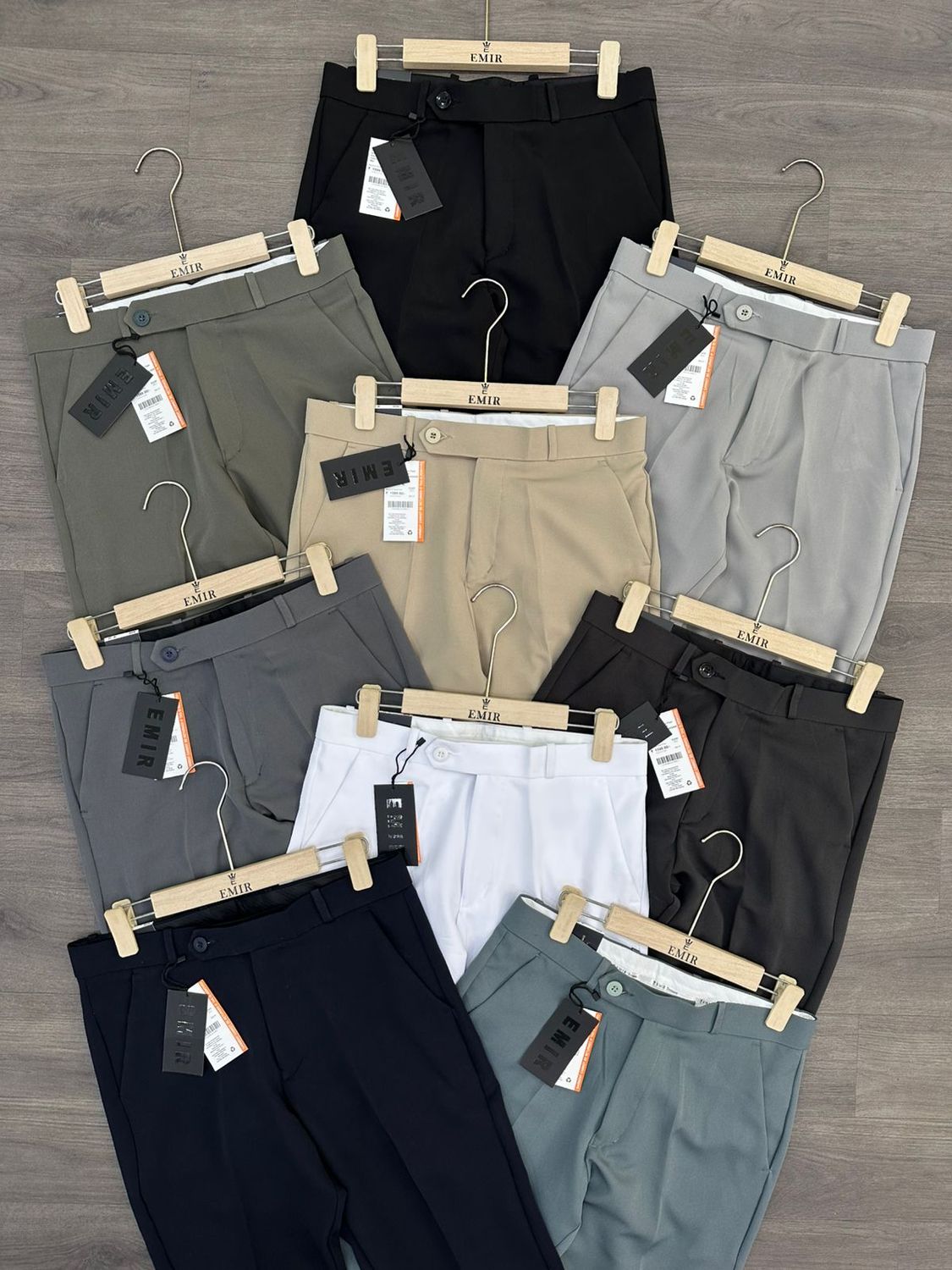 Emir Premium Quality Stretchable Ankle Fit Men's Formal Pant - 55 Pc