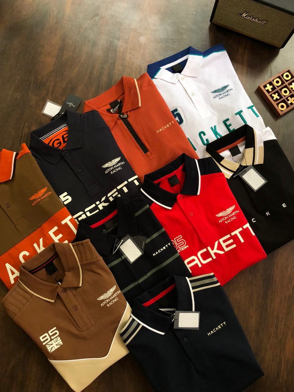 ​Hackett Premium Quality Collar Neck Half Sleeve Men's T-shirt - 75 Pc