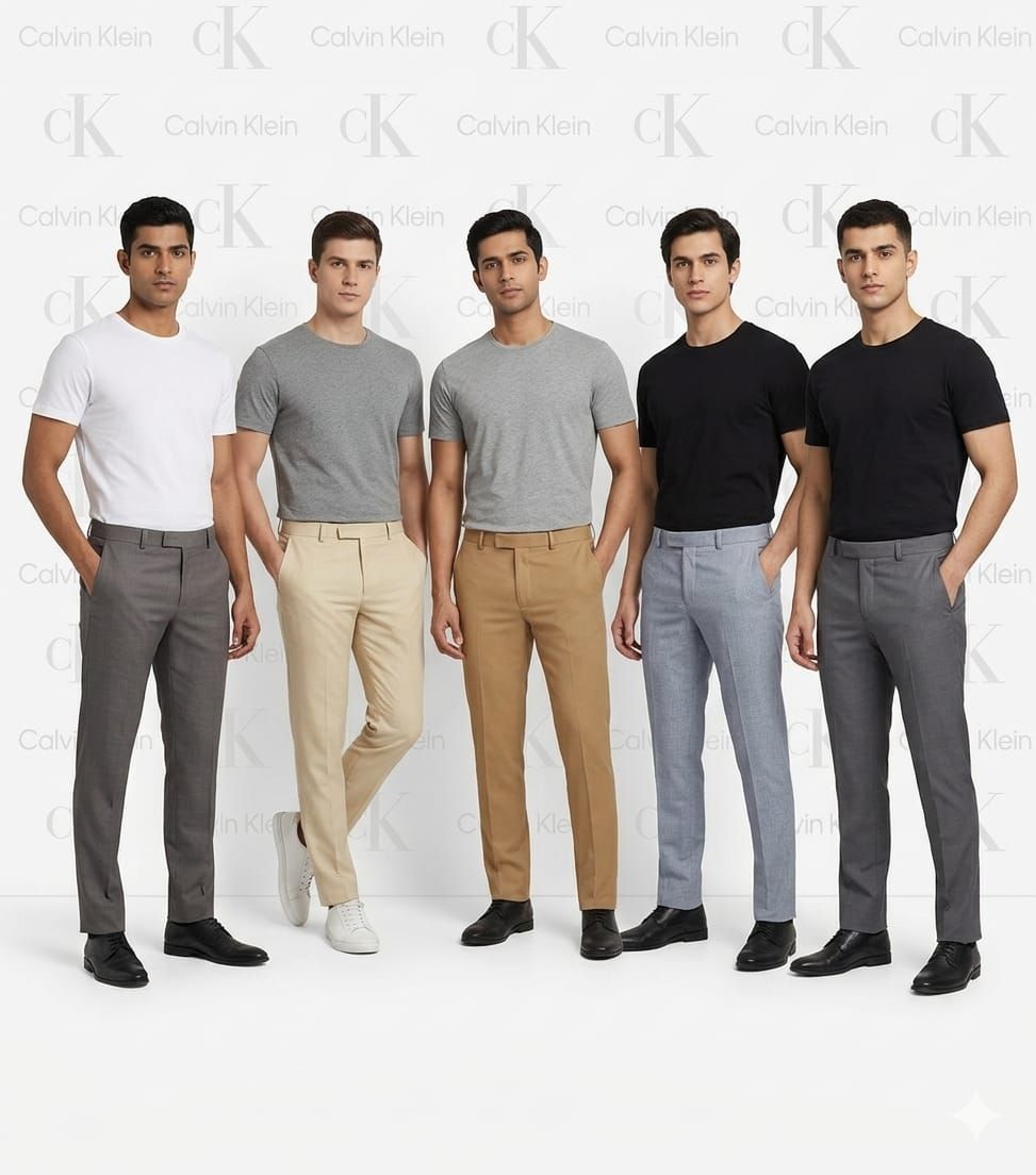 Calvin Klein Premium Quality Power Lycra Lenin Men's Formal Pant - 30 Pc