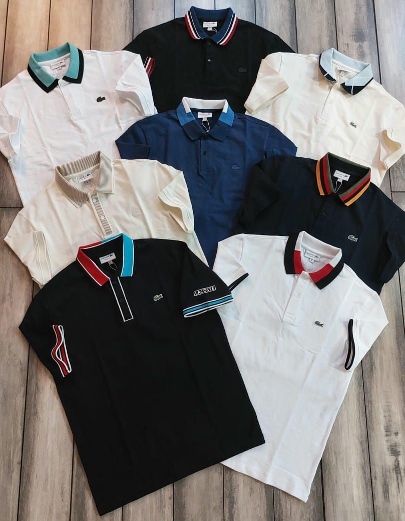 Men's Branded Premium Quality Collar Neck Half Sleeve Men's T-Shirt - 60 Pc