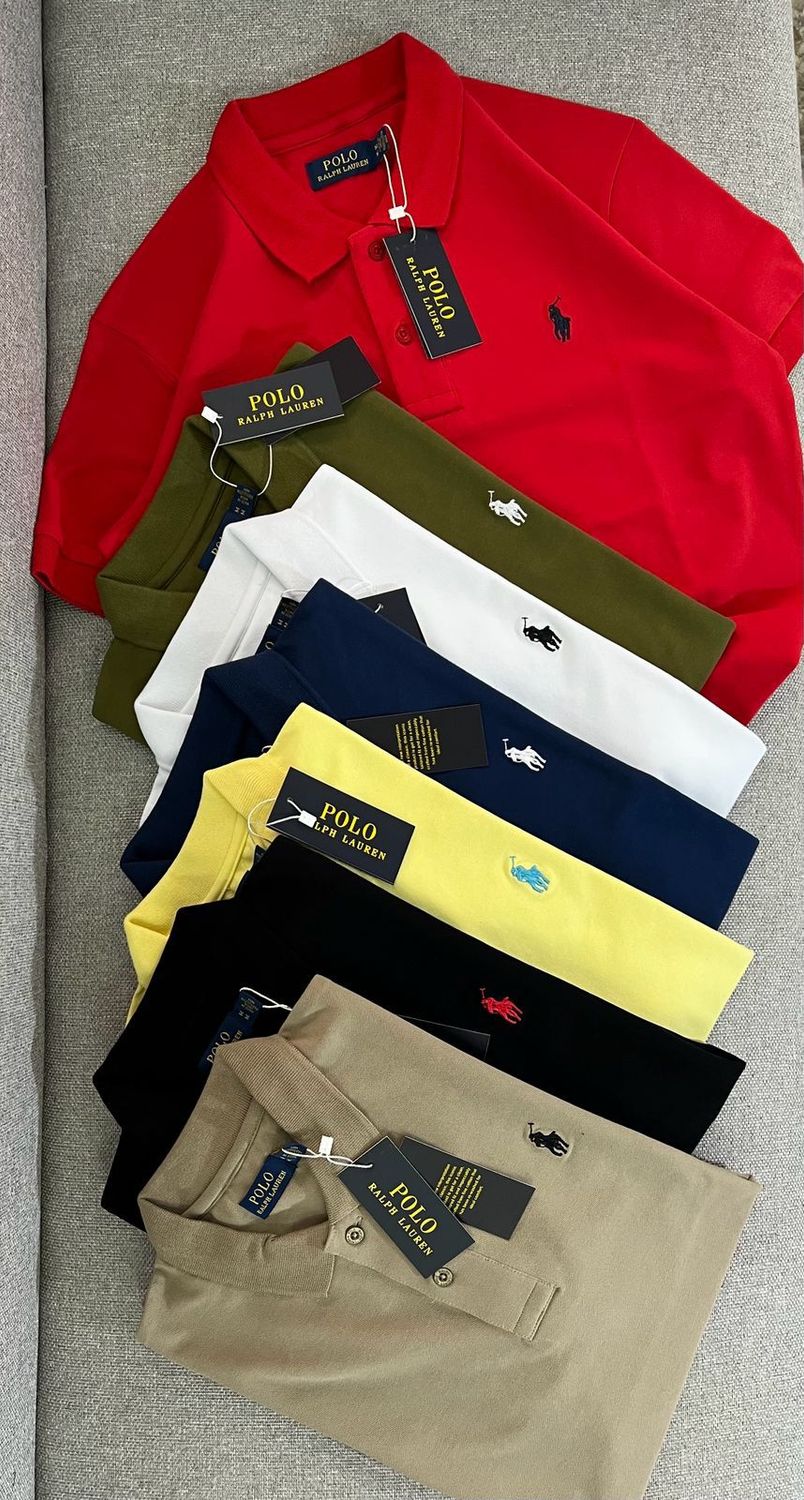 Ralph Lauren Premium Quality Collar Neck Half Sleeve Men's T-shirt - 60 Pc