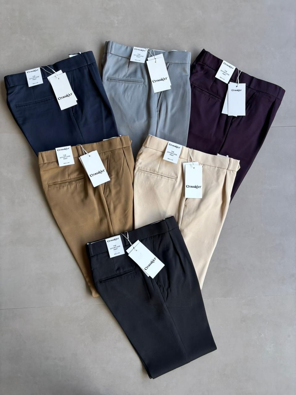Crosstiger Premium Quality Light And Comfortable To Wear Men's Bootcut Formal Pants - 55 Pc