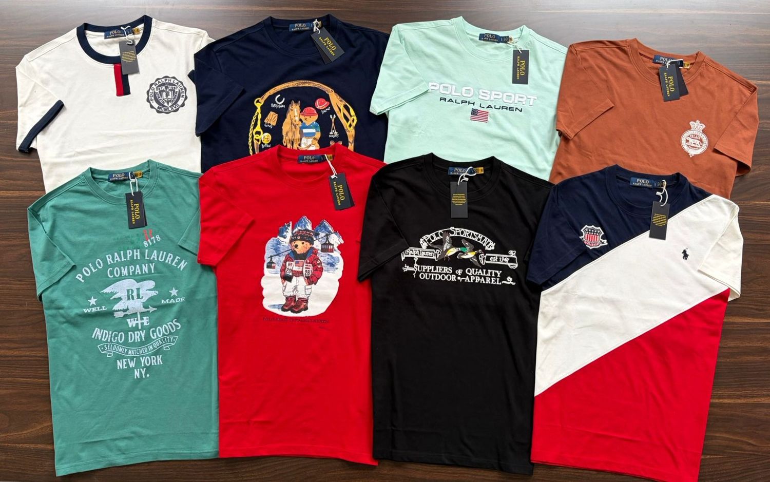 Ralph Lauren Premium Quality Cotton Round Neck Half Sleeve Men's T-shirt - 61 Pc