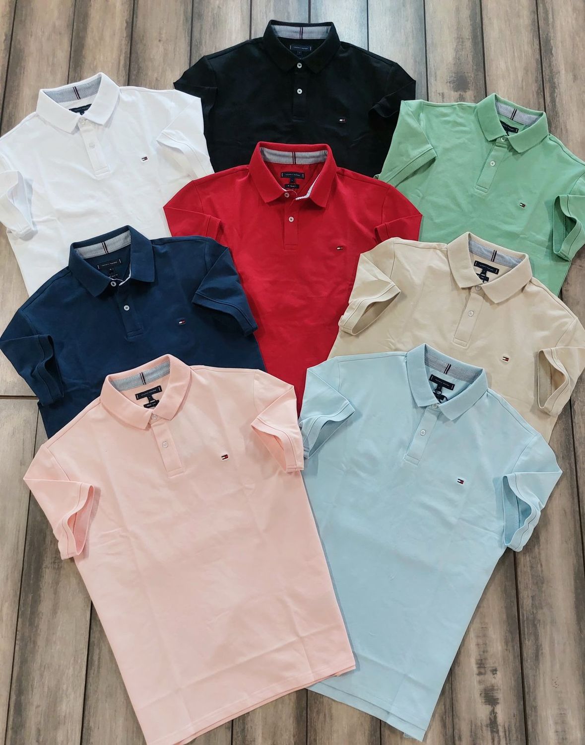 Tommy Premium Quality Colar Neck Half  Sleeve Men's T-shirt - 60 Pc