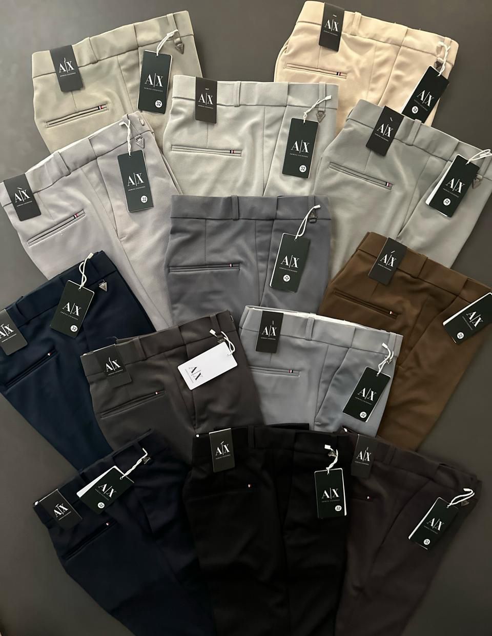 Armani Exchange Premium Quality Imported 4 way stretch Formal Style Men's Pant - 73 Pc